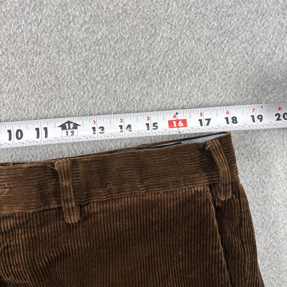 Polo Ralph Lauren Corduroy Pants Men 36x34 (inseam 33) Brown Classic Fit Stretch - Picture 12 of 14